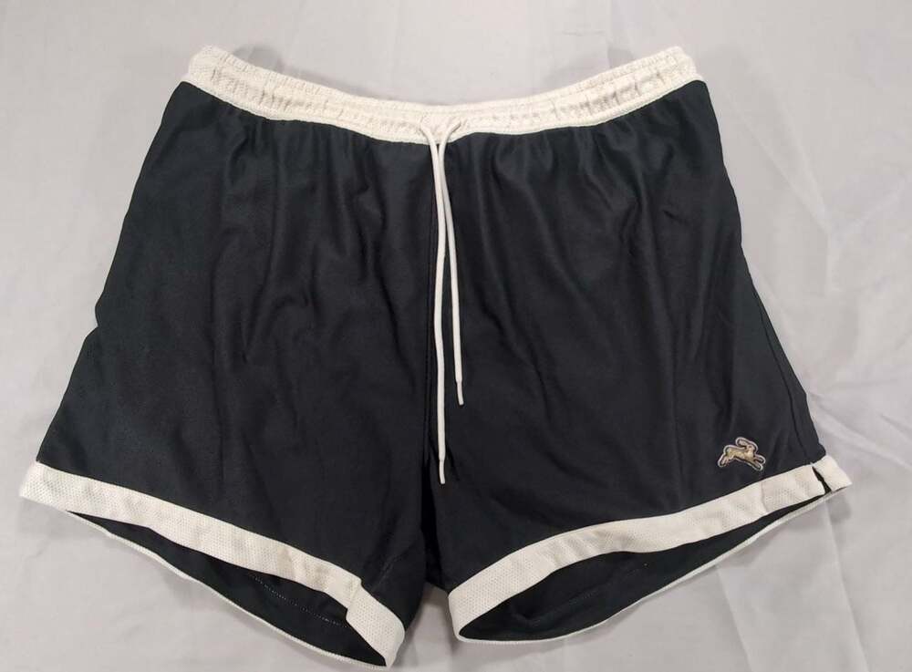Tracksmith Men's Van Cortlandt Grand Shorts Black Ivory Size L